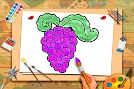 Фрукты раскраски Детская жив screenshot 4