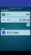 KRW Won x South African Rand screenshot 1