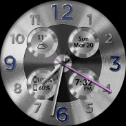 Brushed Silver HD Watch Face screenshot 9