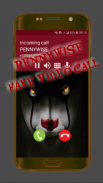 Pennywise Fake Voice & Video Call Horror Clowns screenshot 0