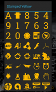 Stamped Yellow Icon Pack screenshot 1