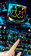 Neon Graffiti DJ Keyboard Theme screenshot 4