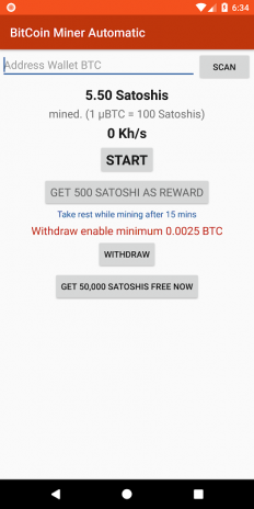 Bitcoin Miner Automatic Earn Free Bitcoins 1 0 6 3 Download Apk - 