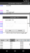 PICmicro simulator and assembler screenshot 9