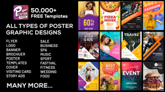 Poster Maker, Flyer, Banner Maker, Graphic Design screenshot 2