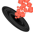 Black Hole 3D Icon