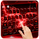 Red Lightning tema do teclado Icon
