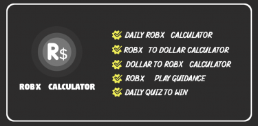 Get Robux Calculator Easy 100% - Apps on Google Play