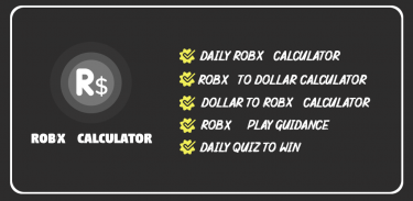 Earn Robux Calc – Apps no Google Play