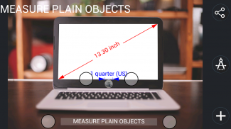 Prime Ruler - length measure by camera, screen screenshot 4