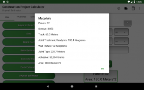 Construction Project Calculato screenshot 9