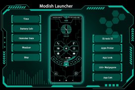 Modish Launcher - App lock screenshot 1