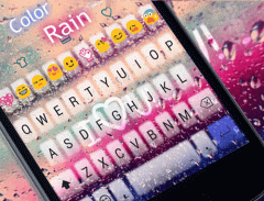 Color de Lluvia Teclado Emoji screenshot 5