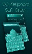 GO Keyboard Soft Green Theme screenshot 1