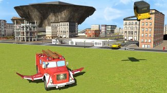 Flying Car Gas Station Parking screenshot 1