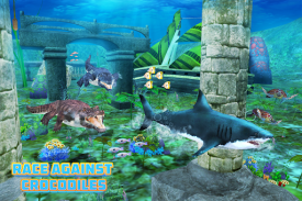 शार्क जानवरों पानी रेसिंग screenshot 20