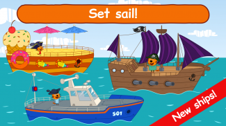 Kid-E-Cats Sea Adventure! Kitty Cat Games for Kids screenshot 1