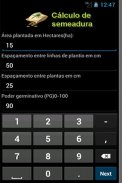 Cálculo de Semeadura screenshot 1