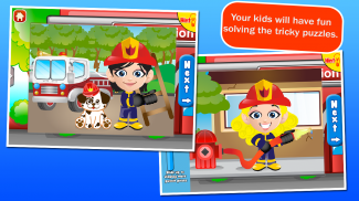 Fireman Kids Puzzles screenshot 1