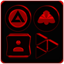 Black and Red Icon Pack v9.0 (Free) icon