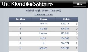 The Klondike Solitaire screenshot 2