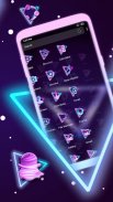 Neon Triangle Launcher Theme screenshot 1