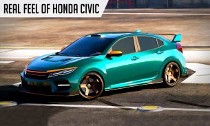 hanyut dan memandu simulator: Honda Civic screenshot 2