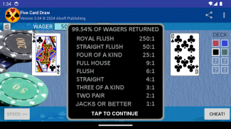 Póquer Cinco Cartas screenshot 9