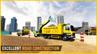 heavy duty road construction machine:excavator sim screenshot 0