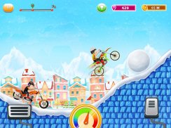 Niños Bici Colina Racing: Juegos de motos gratis screenshot 0