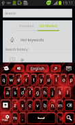 Red Keyboard Glow GO screenshot 1