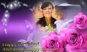 Birthday photo frame greetings screenshot 4