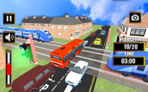 Railroad Crossing Mania: Mega Train Passing 3D screenshot 1