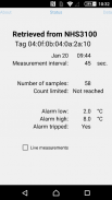 NHS3100 Temperature Logger APP screenshot 1