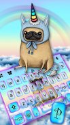 Thème de clavier Pug Dog Unico screenshot 1