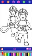 Firefighter Coloring Book : Sam's Team screenshot 3