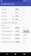 Kalkulasi psikrometrik screenshot 1