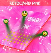 कीबोर्ड का रंग गर्म गुलाबी screenshot 2