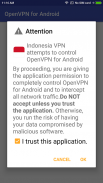 Indonesia VPN - OpenVPN軟體插件 (跨區) screenshot 0