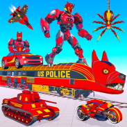 Wild Jackal Robot Bike Games screenshot 4