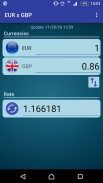 Euro x British Pound Converter screenshot 1