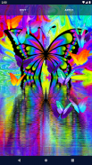 Neon Butterflies Wallpaper screenshot 3