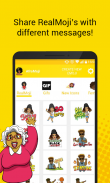 AfroMoji: African Afro Emoji Stickers Black screenshot 0