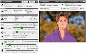 Bokeh simulator/DOF calculator screenshot 4