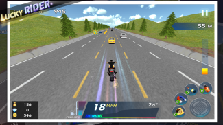 Lucky Rider - Crazy Moto Racing Game screenshot 2