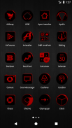 Black and Red Icon Pack v3.3 (Free) screenshot 1