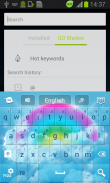 Cores do arco-íris GO Keyboard screenshot 1