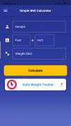 Simple BMI Calculator - Ideal Body Weight screenshot 1