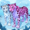 Snow Leopard Family Sim: Animales en línea Icon