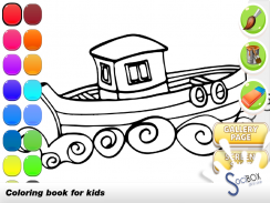 barco de libro para colorear screenshot 3